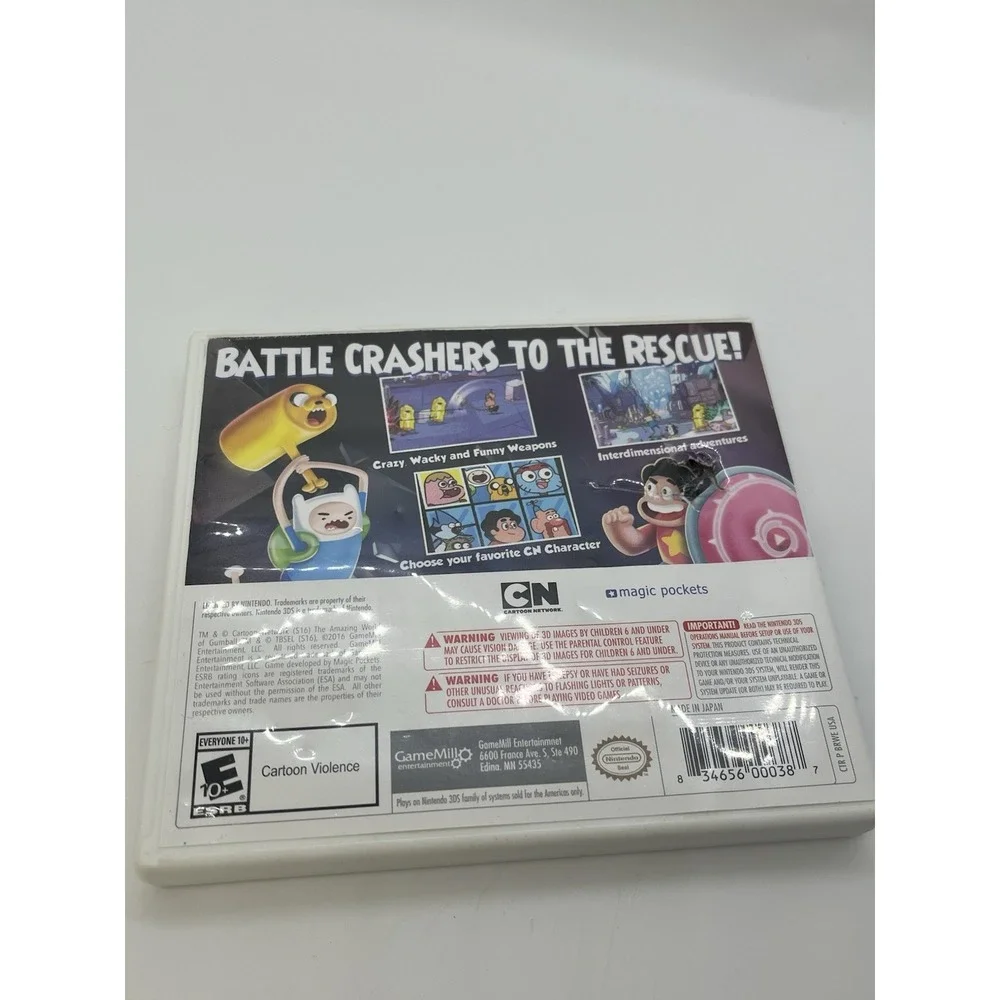 Cartoon Network: Battle Crashers Nintendo 3DS, 2016 CIB NOT Tested Hole In Case